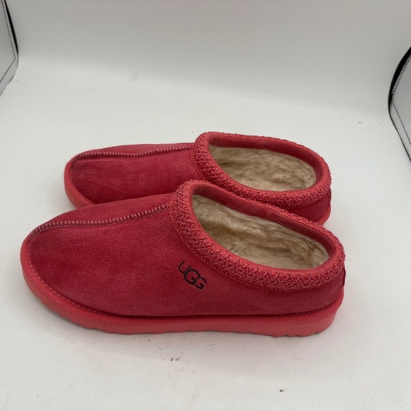 Ugg Australia Tasman Pink Shearling Lined Comfort Slippers Size 8 - Picture 3 of 15